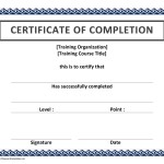 Training Certificate Template