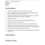 Cover Letter, Resume and Job Description for Human Resources Staff